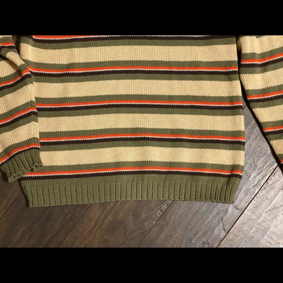 Lands End stripped cotton pullover Sweater - Picture 7 of 10